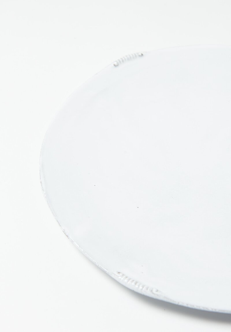 Astier de Villatte Neptune Dinner Plate in White	