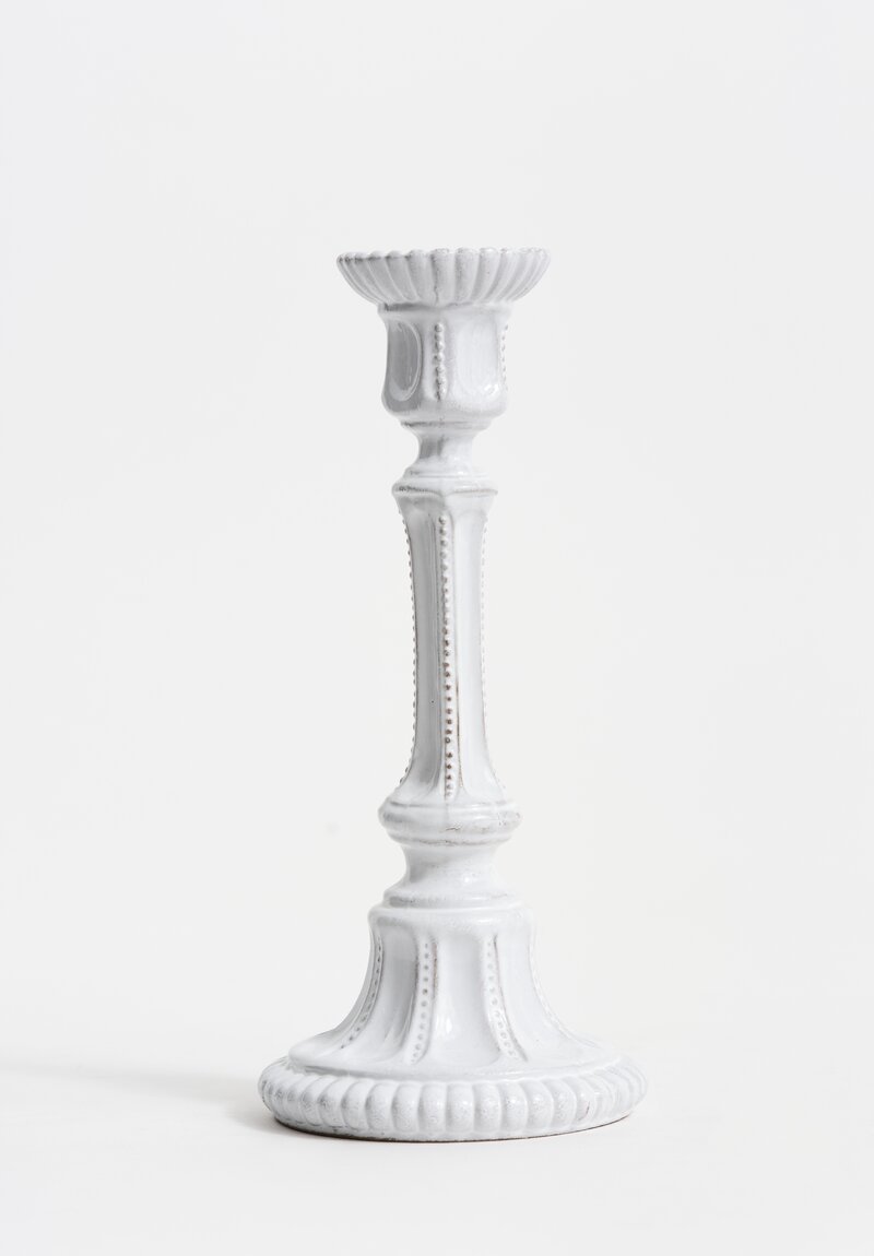 Astier de Villatte Gisele Candlestick in White	