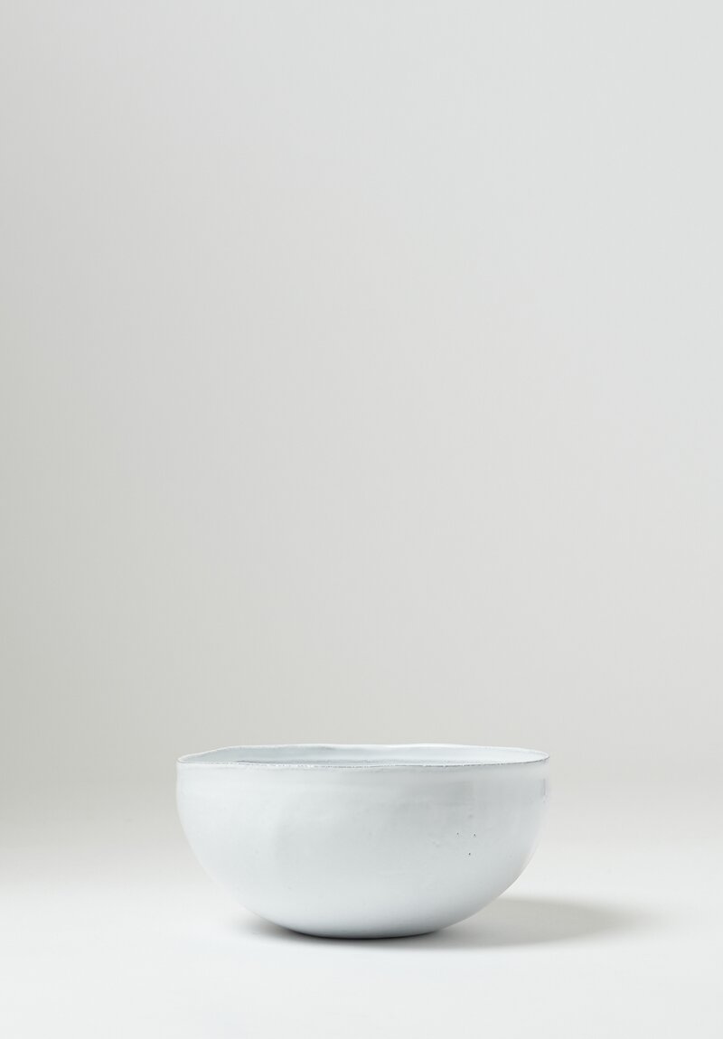 Astier de Villatte Simple Small Salad Bowl in White	
