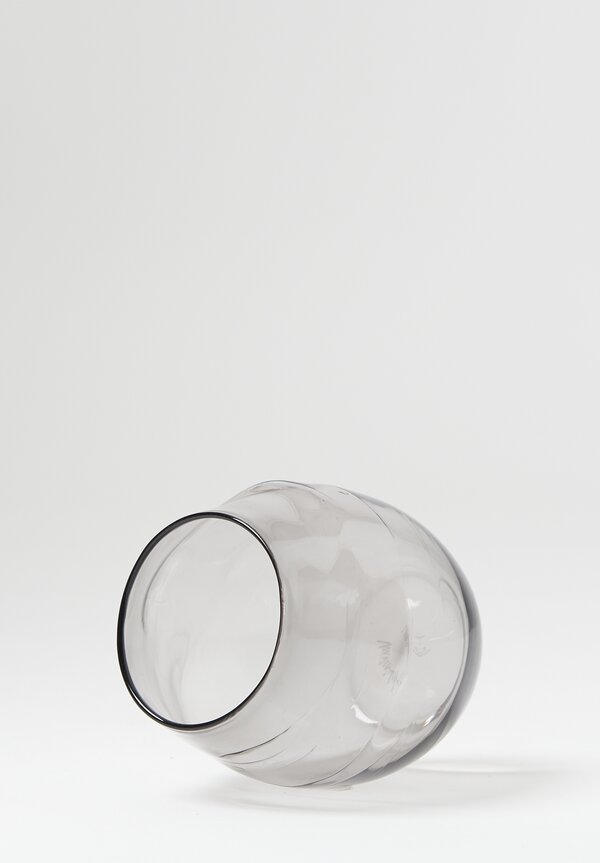 Michael Ruh Handblown Tumbler Glass Neutral Grey	