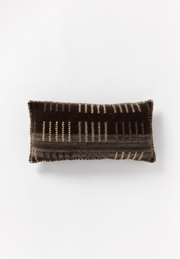 British Wool Geometric Lumbar Cushion	