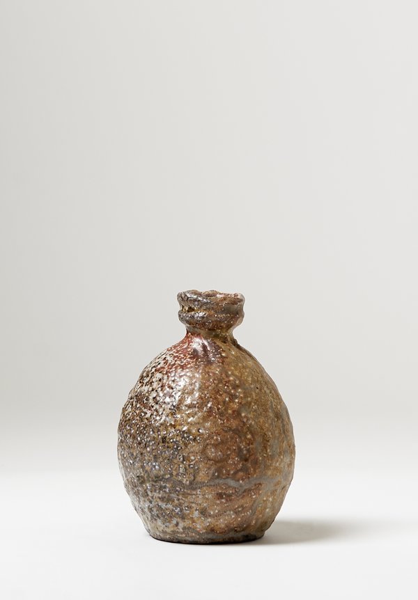 Zablocki Ceramics Short Neck Vase in Brown	
