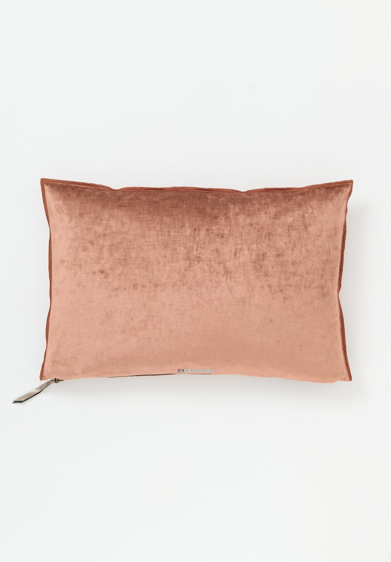 Maison de Vacances Royal Velvet Pillow in Argile Pink	