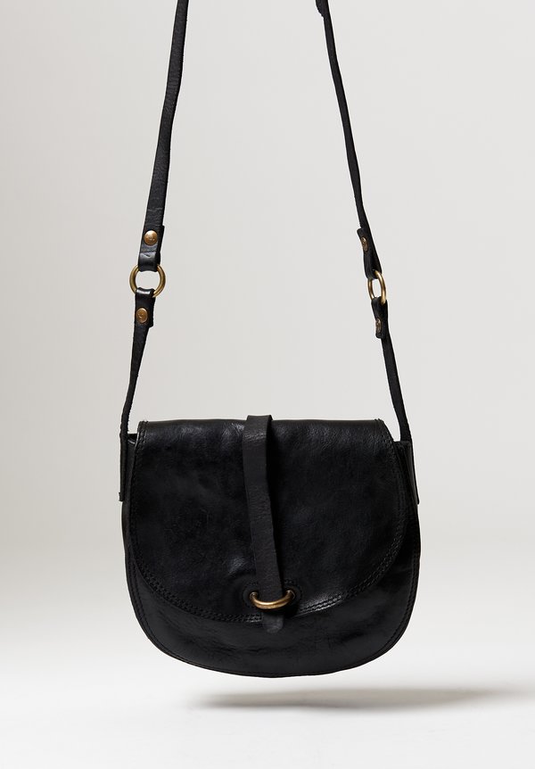 Campomaggi Tracollina Crossbody Bag with Teardrop Snap Closure in