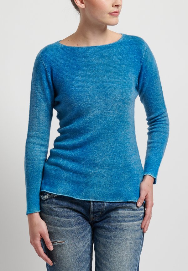 f Cashmere Two Tone Sweater in Blue