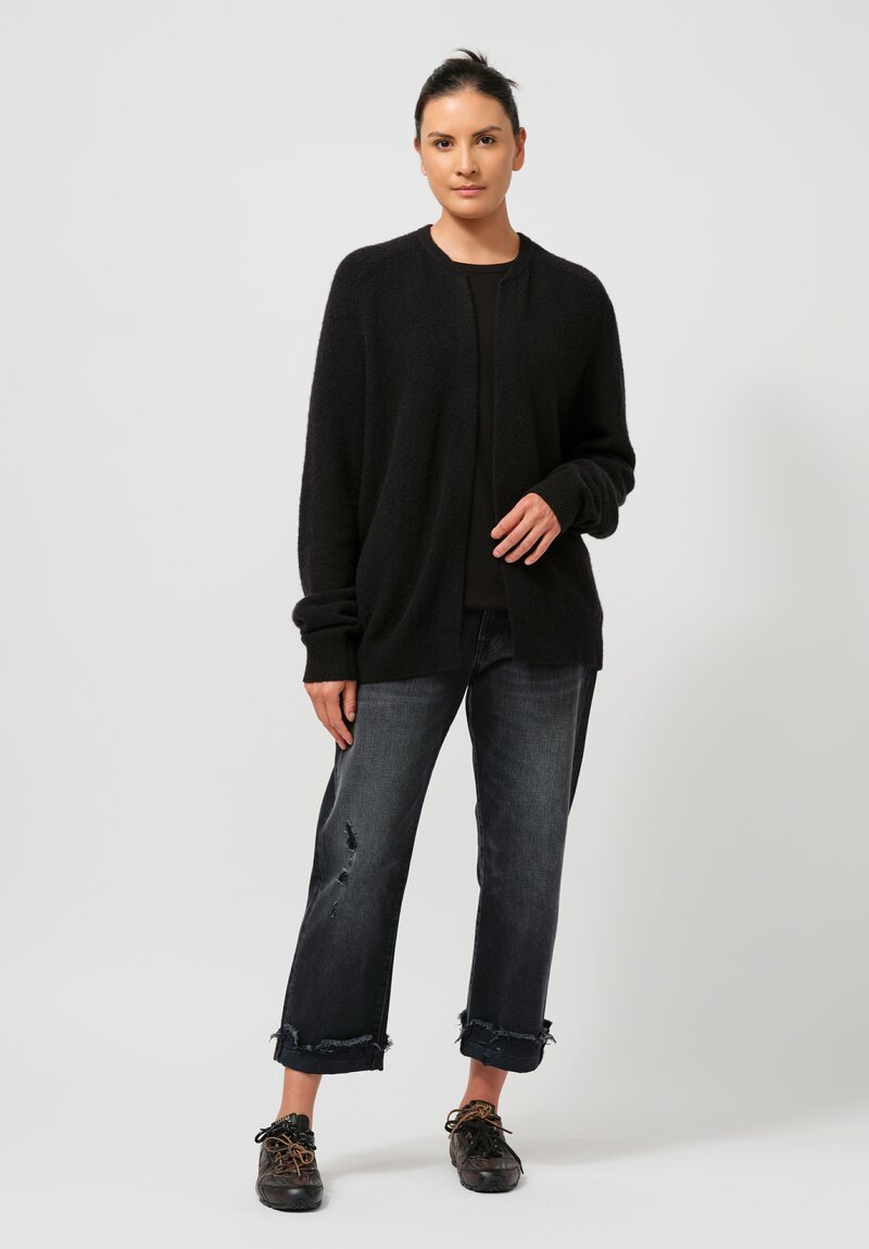 Frenckenberger Cashmere DJ Hell Bomber in Black	