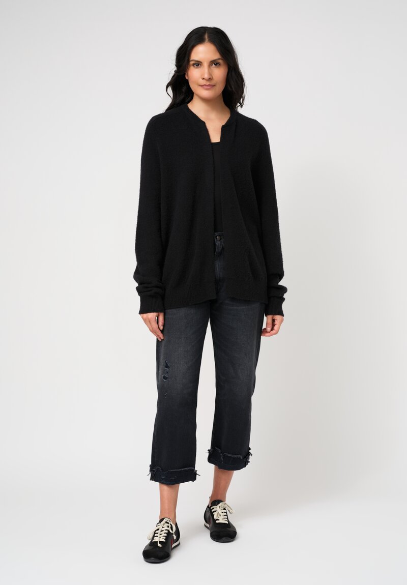 Frenckenberger Cashmere DJ Hell Bomber in Black