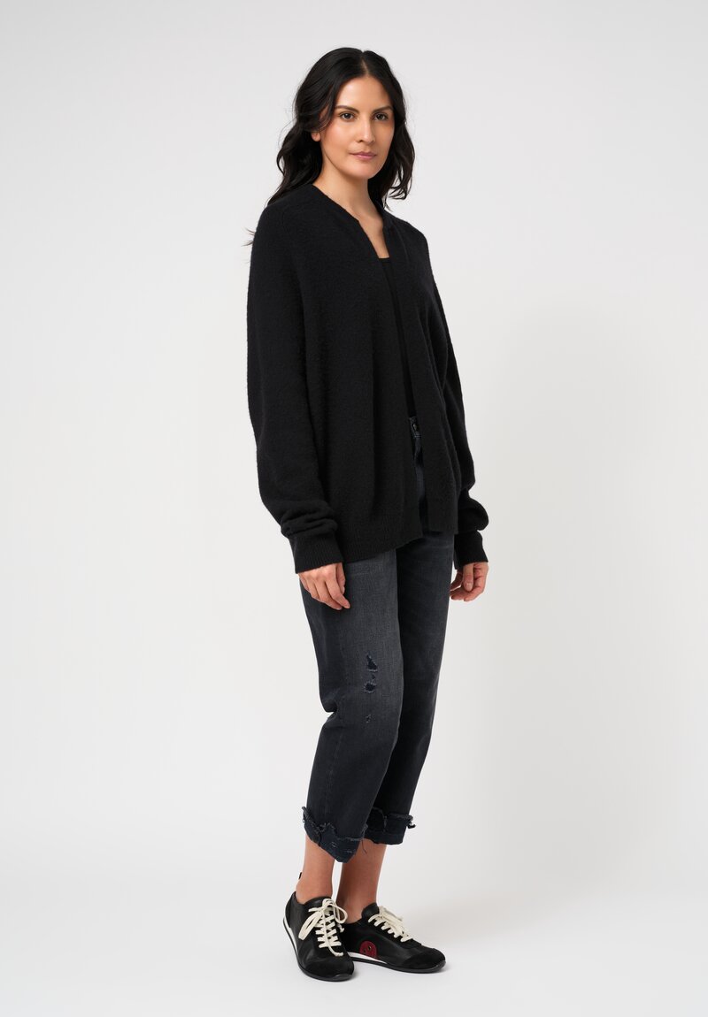 Frenckenberger Cashmere DJ Hell Bomber in Black