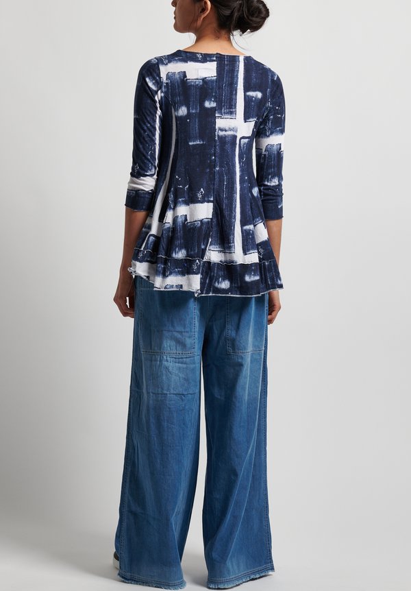 Rundholz Black Label Printed Top in Martinique Print	