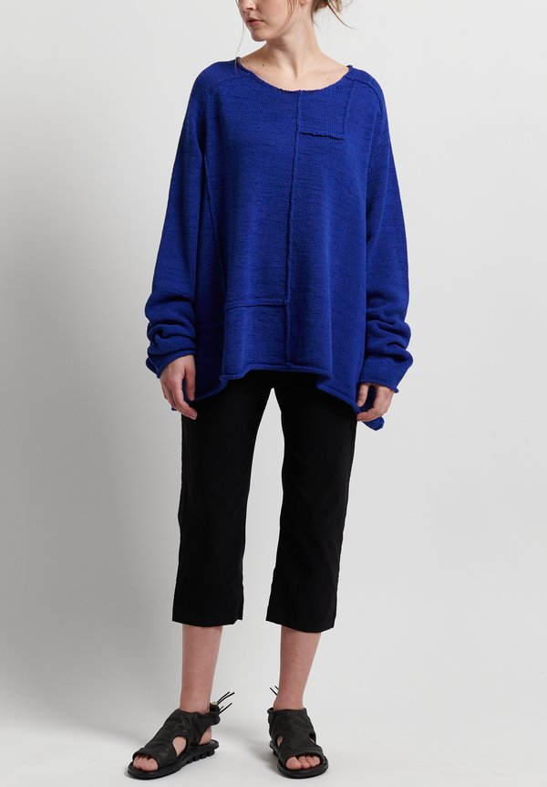 Rundholz Black Label Reversed Seam Sweater in Curacao	