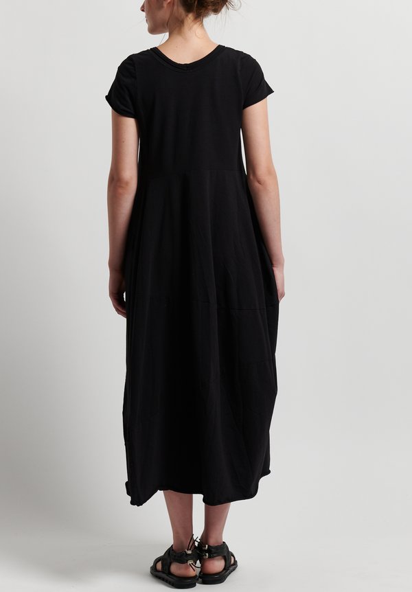 Rundholz Short Sleeve Long Dress in Black | Santa Fe Dry Goods ...