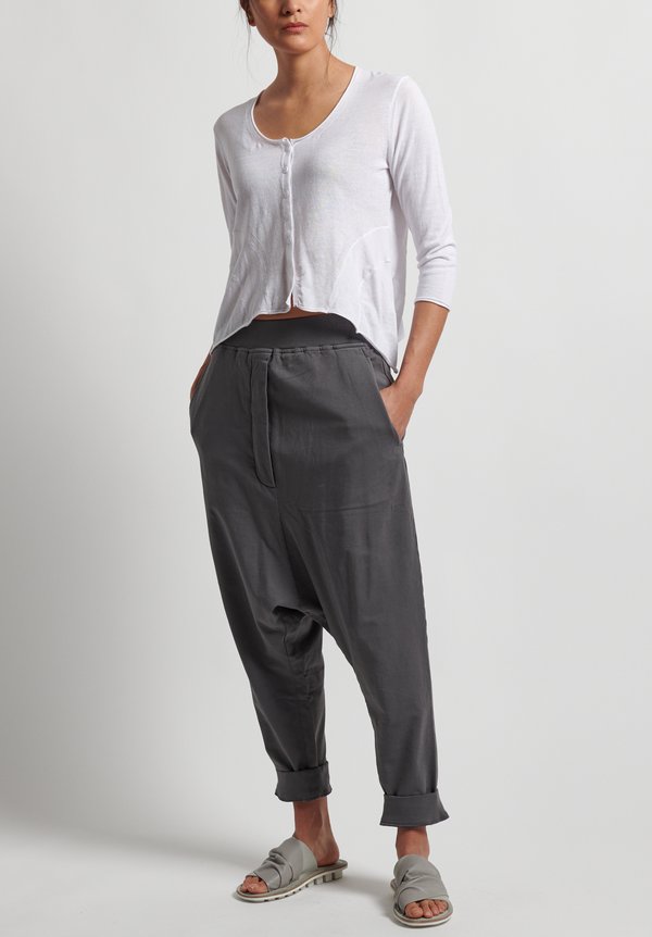 Rundholz Black Label Pull-On Drop Crotch Pants in Rock