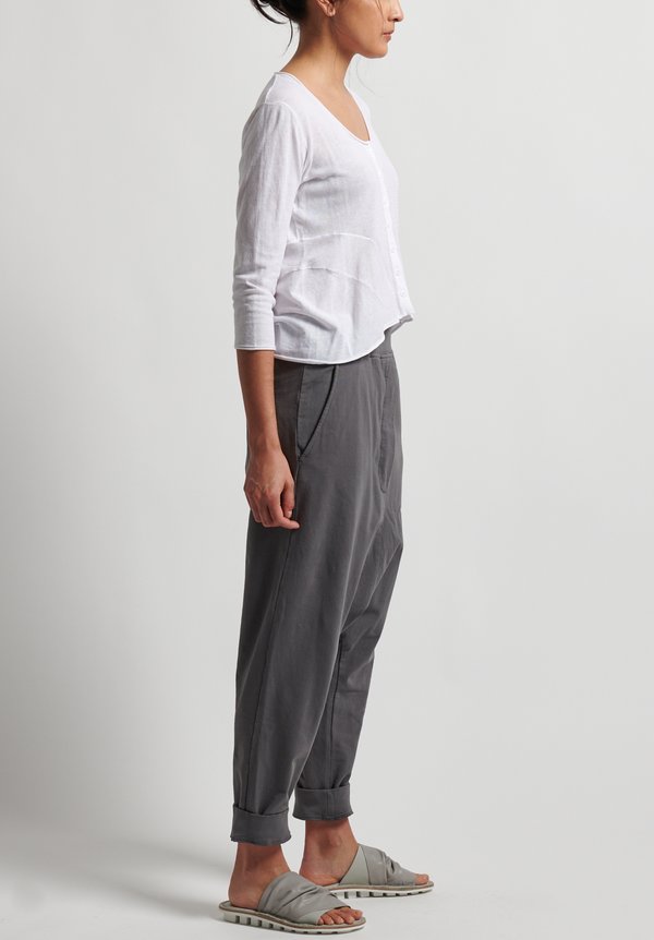 Rundholz Black Label Pull-On Drop Crotch Pants in Rock