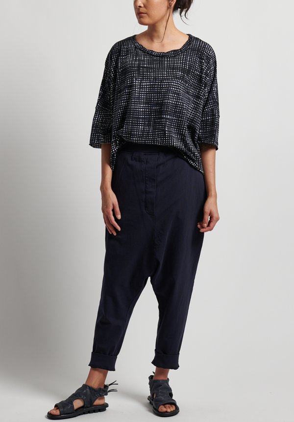 Rundholz Black Label Pull-On Drop Crotch Pants in Martinique