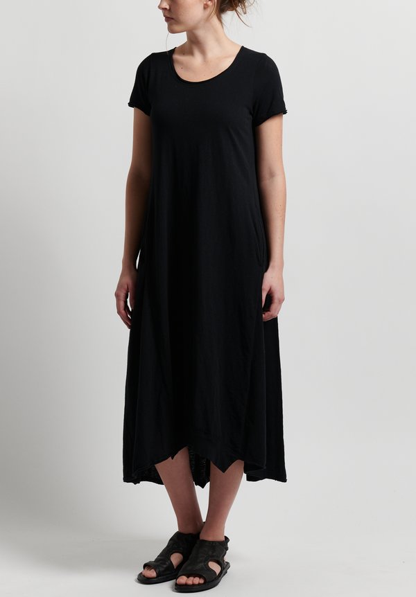Rundholz Black Label Jersey A-Line Dress in Black	