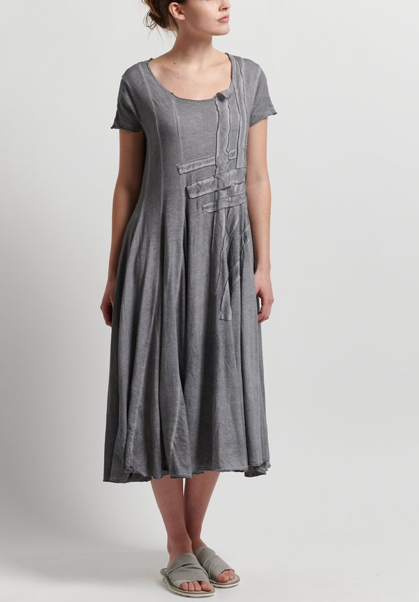 Rundholz Black Label Patched Fit & Flare Dress in Pebble	