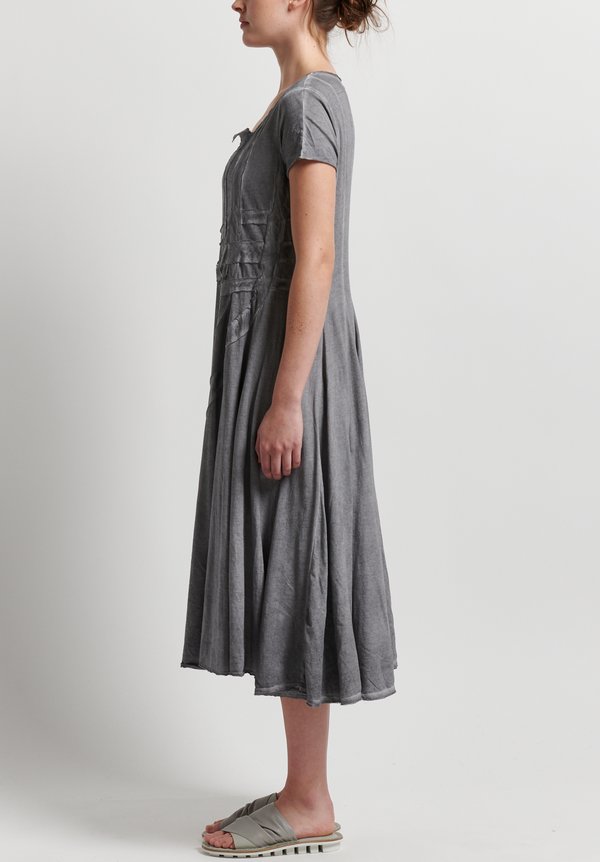 Rundholz Black Label Patched Fit & Flare Dress in Pebble	