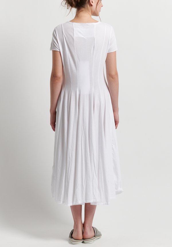 Rundholz Black Label Patched Fit & Flare Dress in White	