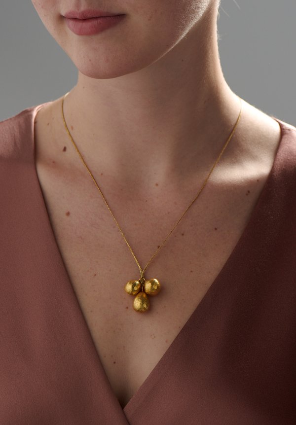 Pippa Small 18K, Gold Bell Cluster Necklace	