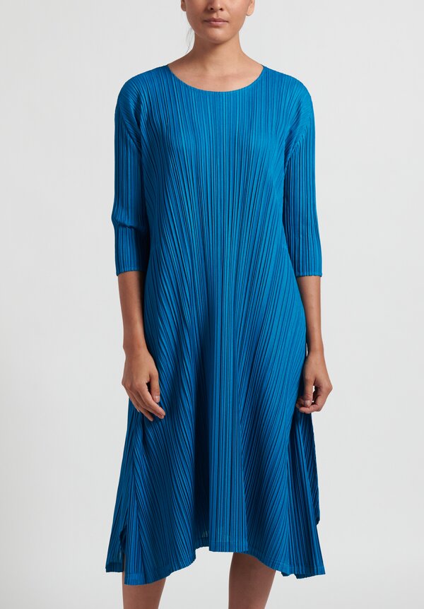 Issey Miyake Pleats Please Mellow Pleats Dress in Turquoise | Santa Fe Dry  Goods . Workshop . Wild Life