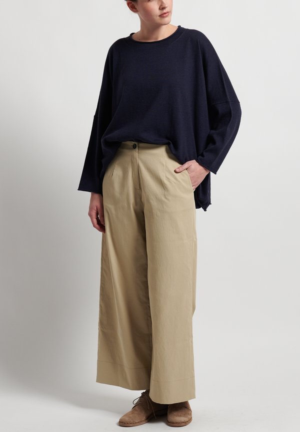 Peter O. Mahler Techno Wide Leg Pants in Natural