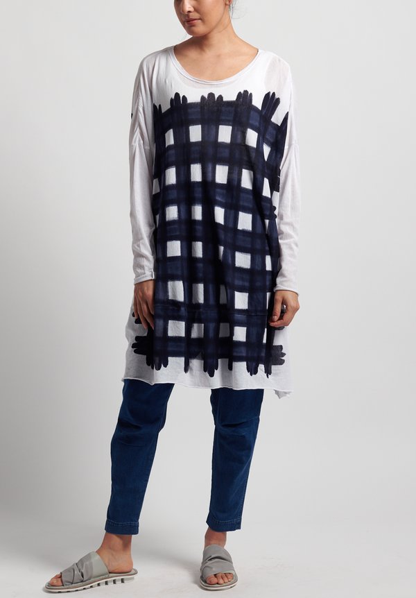 Rundholz Black Label Cotton Oversized Printed Tunic in Martinique Print	