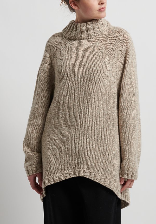 Hania New York Hand Knit New Celesta Sweater in Natural