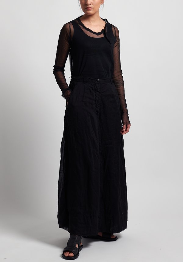 Rundholz Dip Cotton Attached Back Skirt Pants in Black | Santa Fe Dry ...