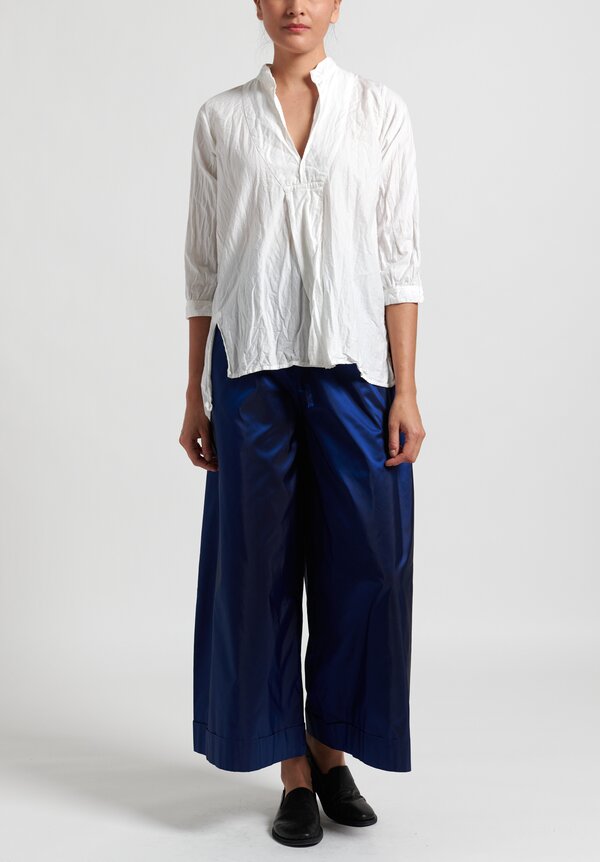 Daniela Gregis Silk Tognon Culotte Pants in Electric Blue	