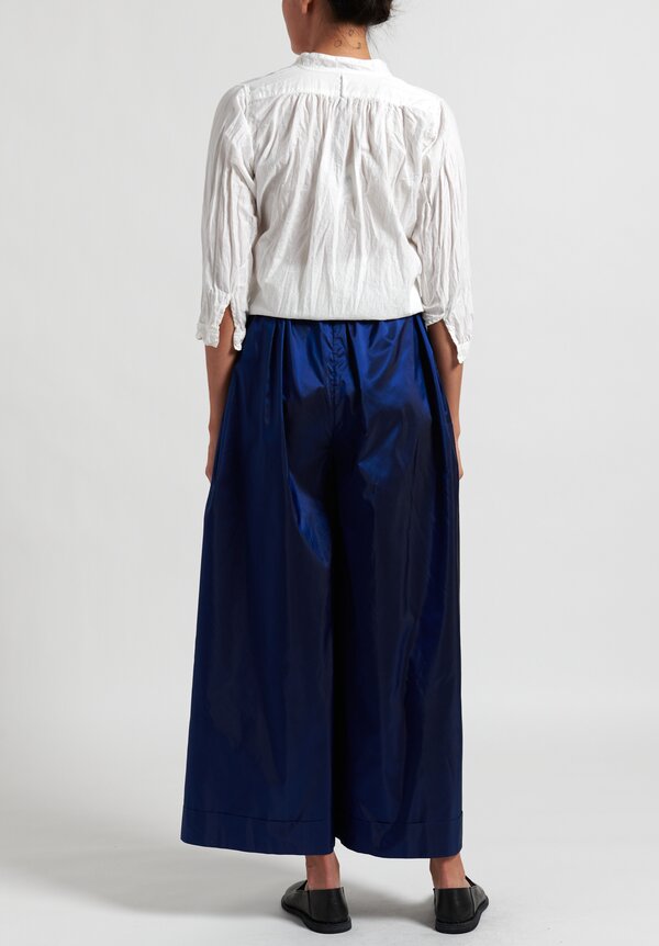 Daniela Gregis Silk Tognon Culotte Pants in Electric Blue	