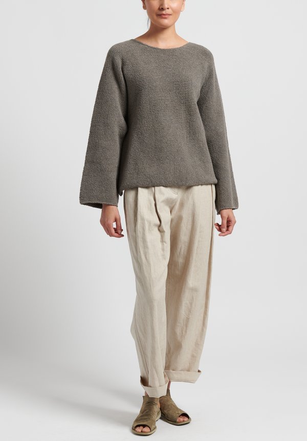 Lauren Manoogian Pima Cotton Trapezoid Pullover in Granite