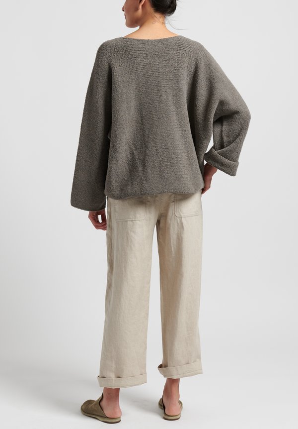 Lauren Manoogian Pima Cotton Trapezoid Pullover in Granite