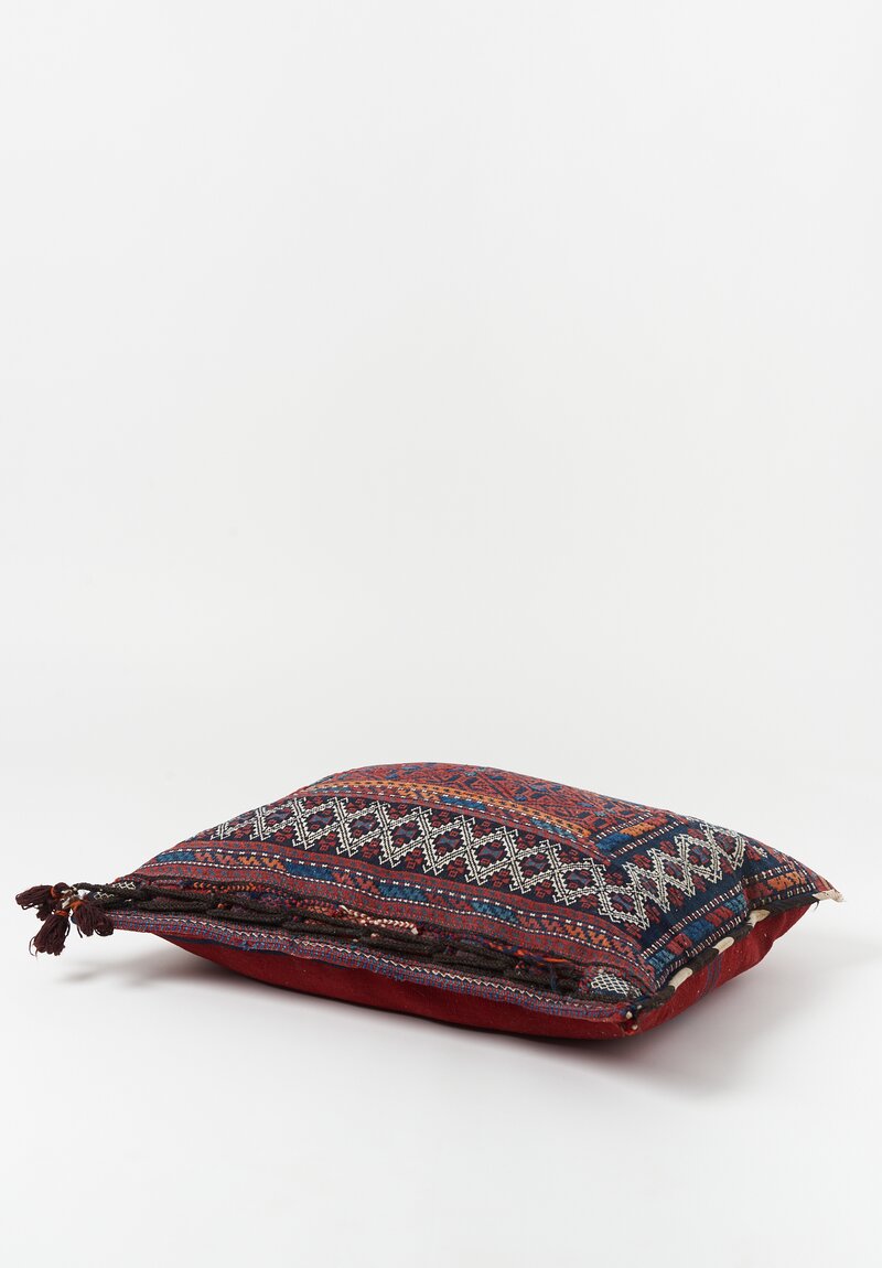 Wool Bakhtiyari Flat Woven Saddle Bag Pillow	