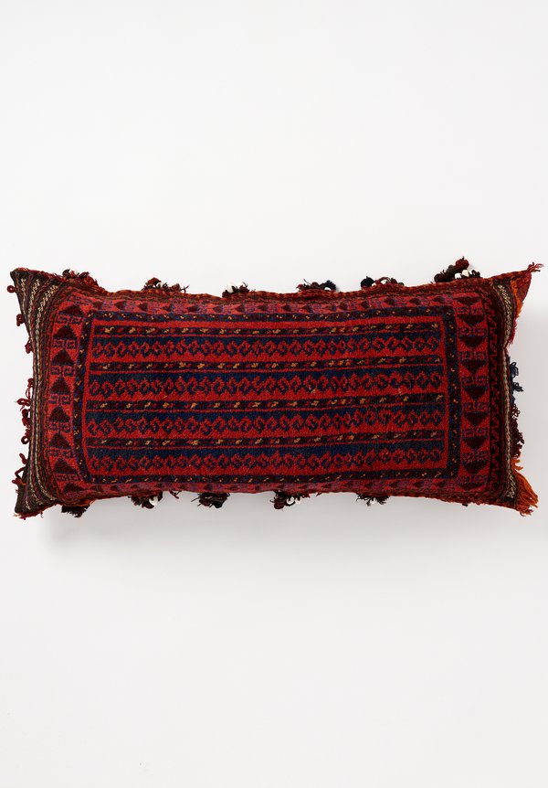 Wool Hand-Knotted & Shell Tassel Large Pillow	