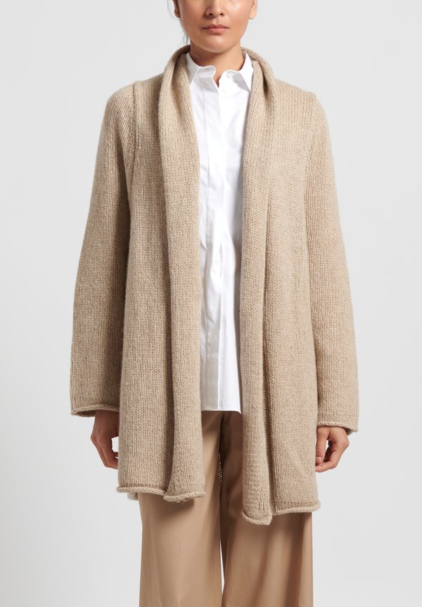 The Row Cashmere Hadwin Cardigan in Straw Santa Fe Dry Goods