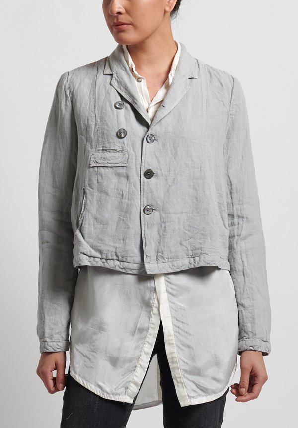 Umit Unal Linen Short Jacket in Silver | Santa Fe Dry Goods . Workshop ...