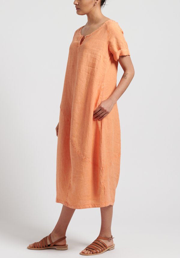 Oska Linen Evene Long Dress in Calendula | Santa Fe Dry Goods ...