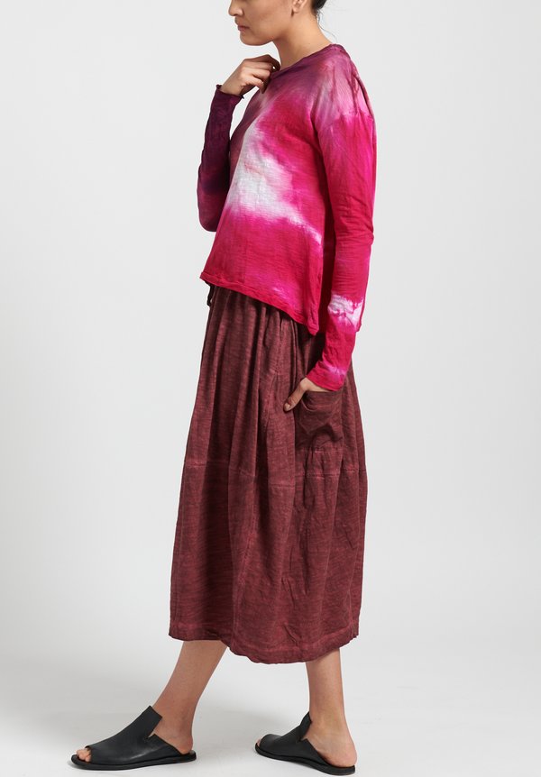 Gilda Midani Solid Dyed Y Skirt in Pepper	