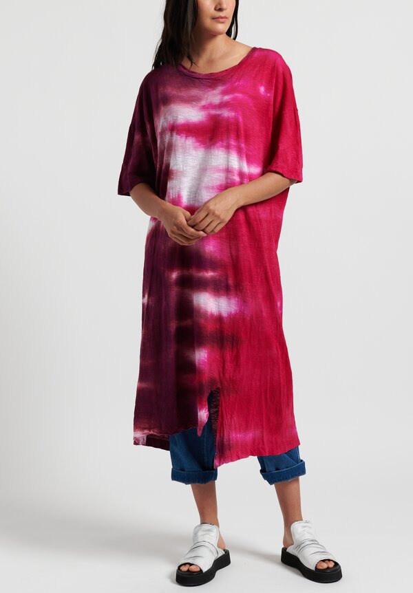 Gilda Midani Pattern Dyed Long Super Dress in Pink	