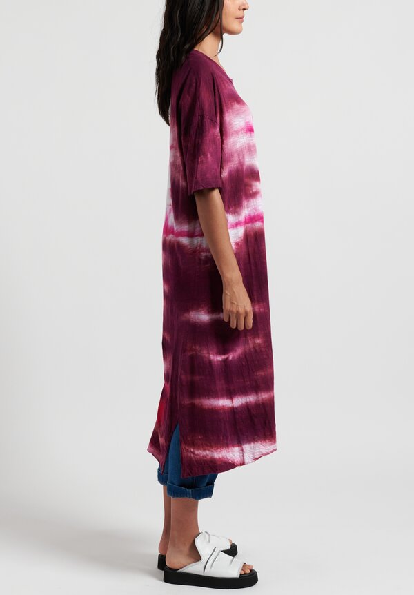 Gilda Midani Pattern Dyed Long Super Dress in Pink	