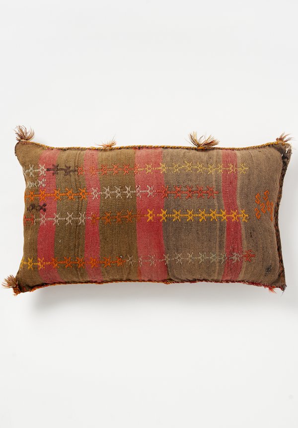 Wool Turkish Fethiye Slit Weave Pillow	