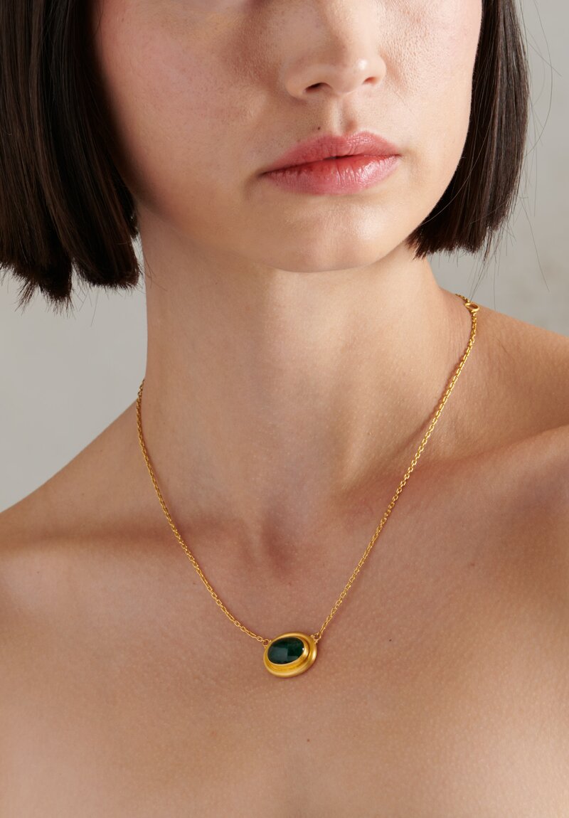 Lika Behar 24K, Emerald Sloan Necklace	