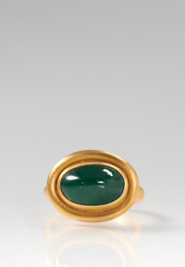 Lika Behar 22K Emerald Delphi Ring