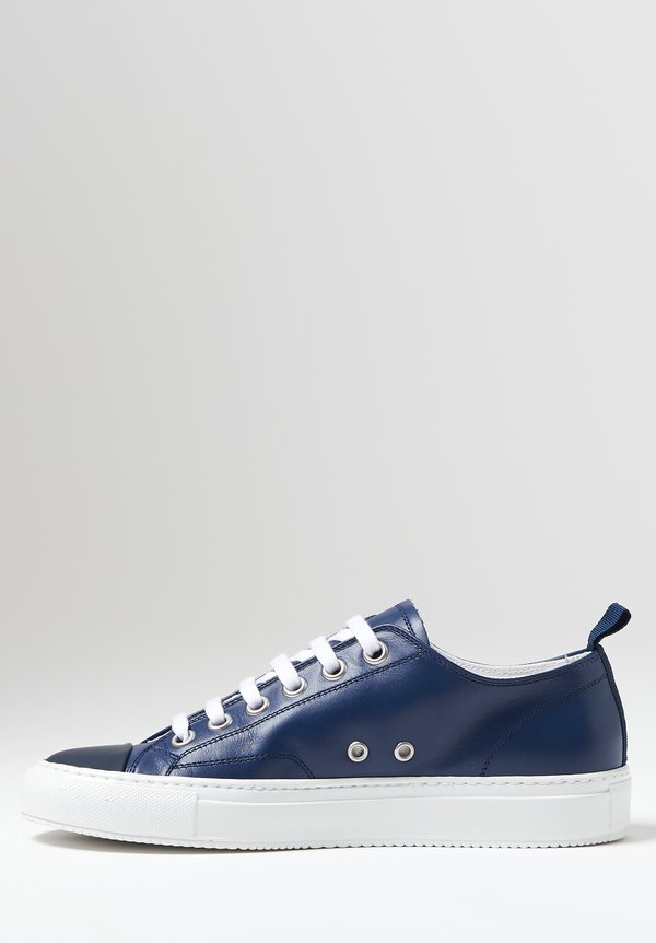 Common Projects Tournament Low Shiny Sole Sneaker in Navy | Santa Fe ...