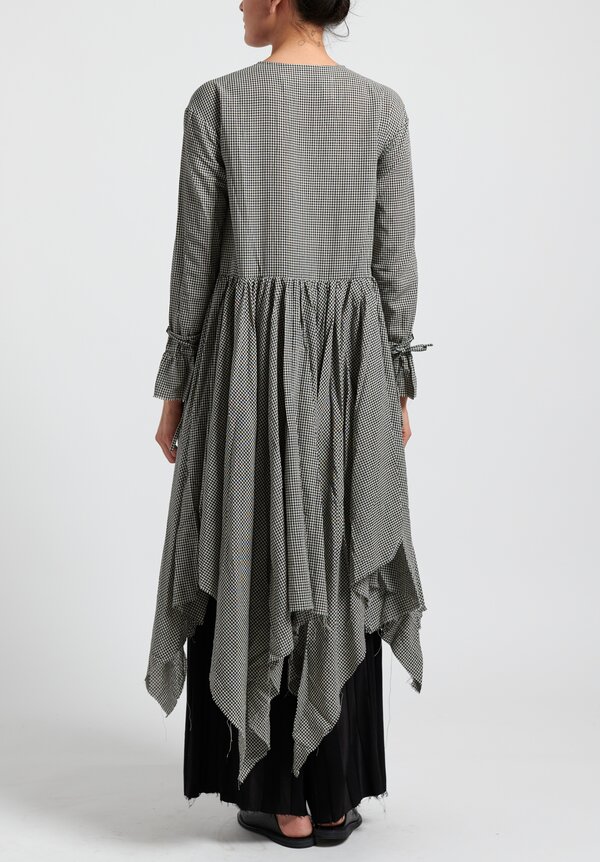 A Tentative Atelier ''Sacco'' Washed Multi-Layers Dress in Black	