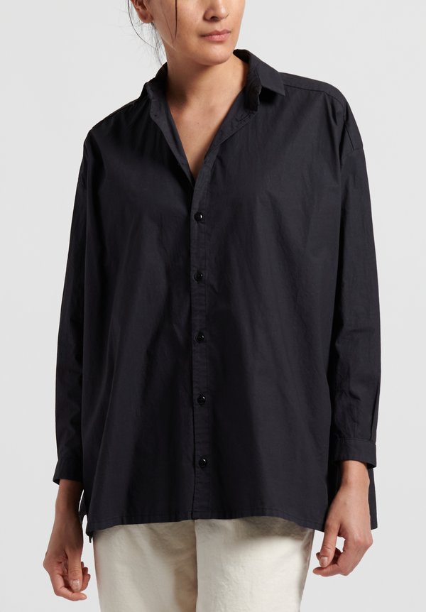 Toogood Fine Cotton Draughtsman Shirt in Flint