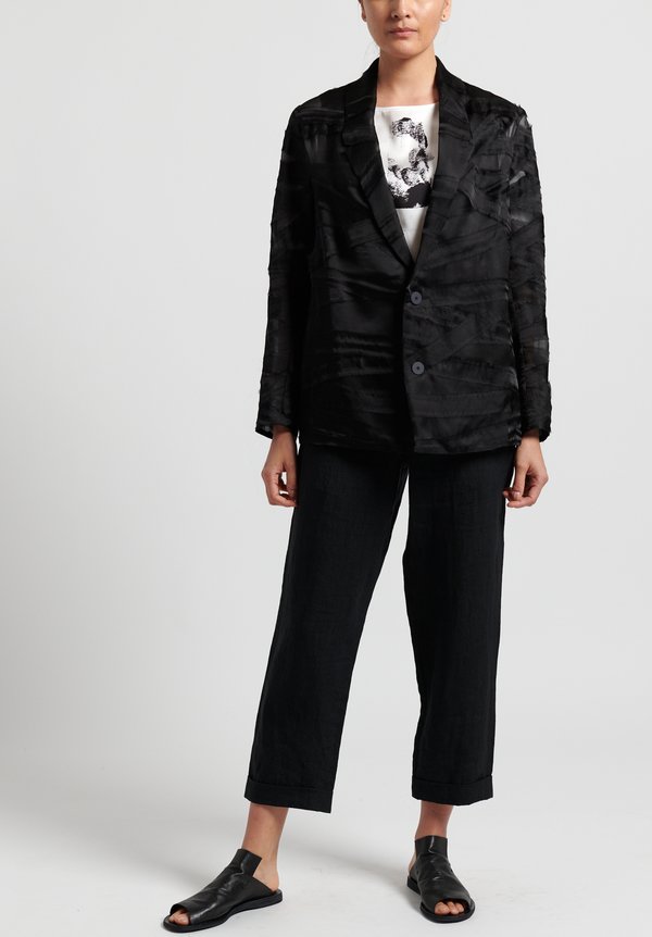 Toogood Silk Organza Editor Jacket in Flint | Santa Fe Dry Goods