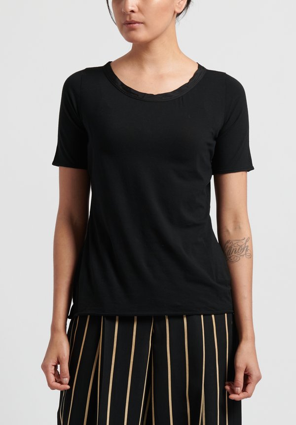 Uma Wang Cotton Tina Tee-Shirt in Black