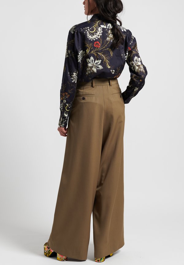 Dries van Noten Clavelly Shirt in Floral Abstract