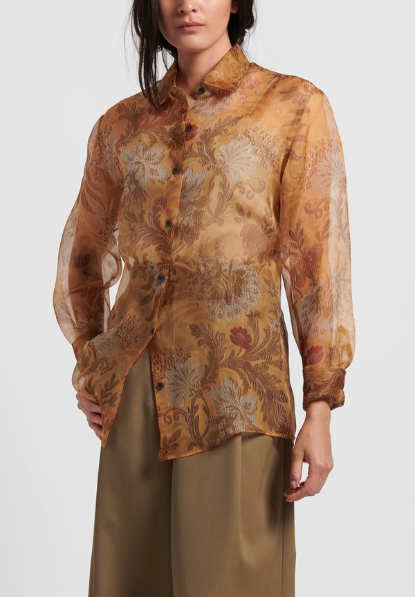 Dries Van Noten Clavelly Shirt in Beige